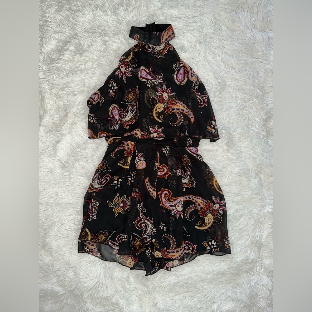 Charolette russe black design romper